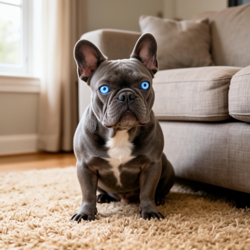 French Bulldog at a veterinary checkup in New Mexico