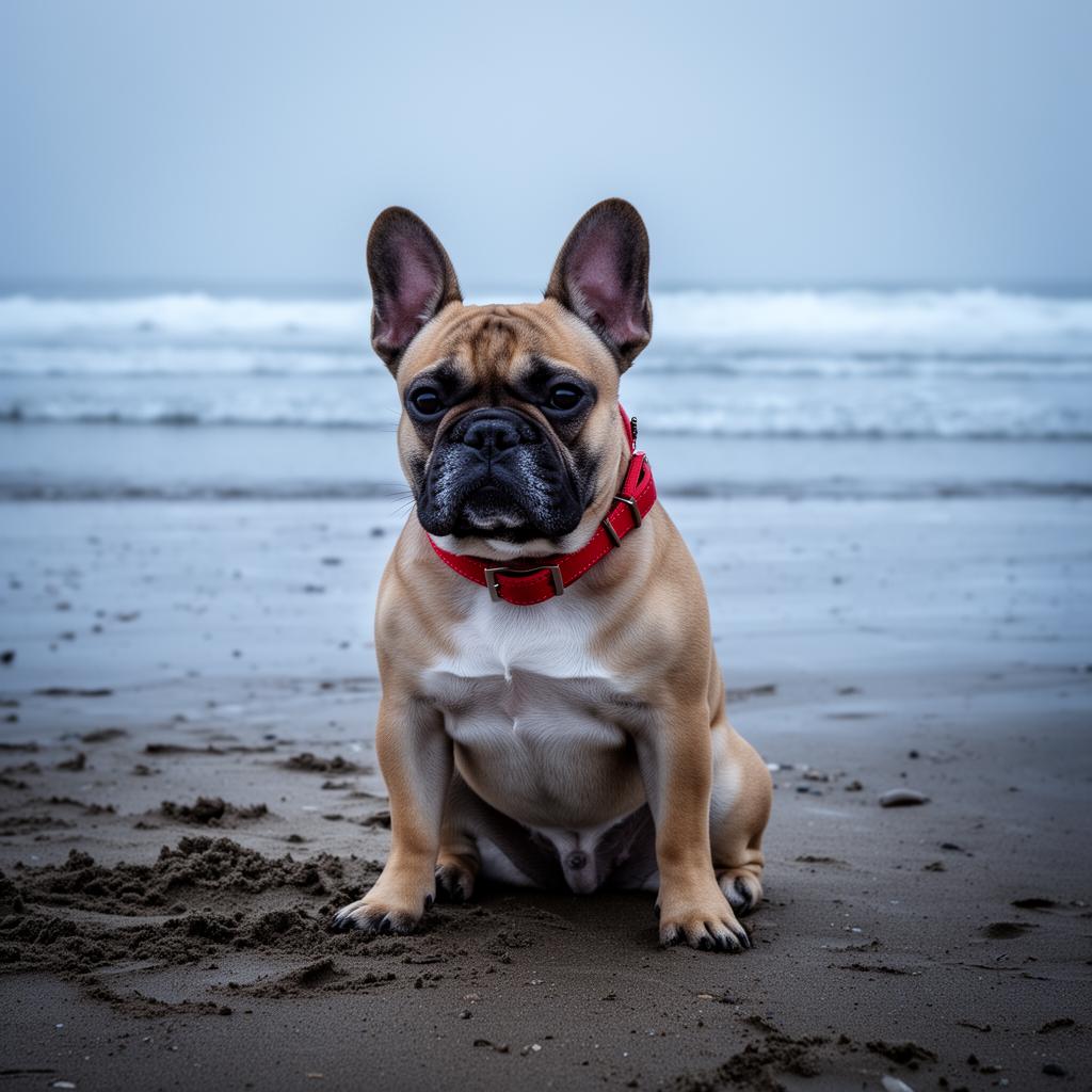 French Bulldog at a veterinary checkup in Illinois