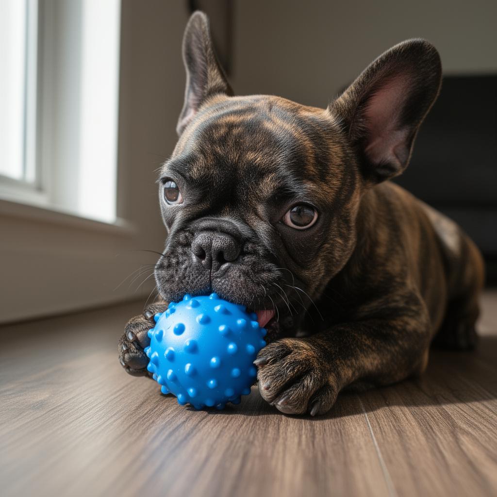 French Bulldog at a veterinary checkup in Iowa