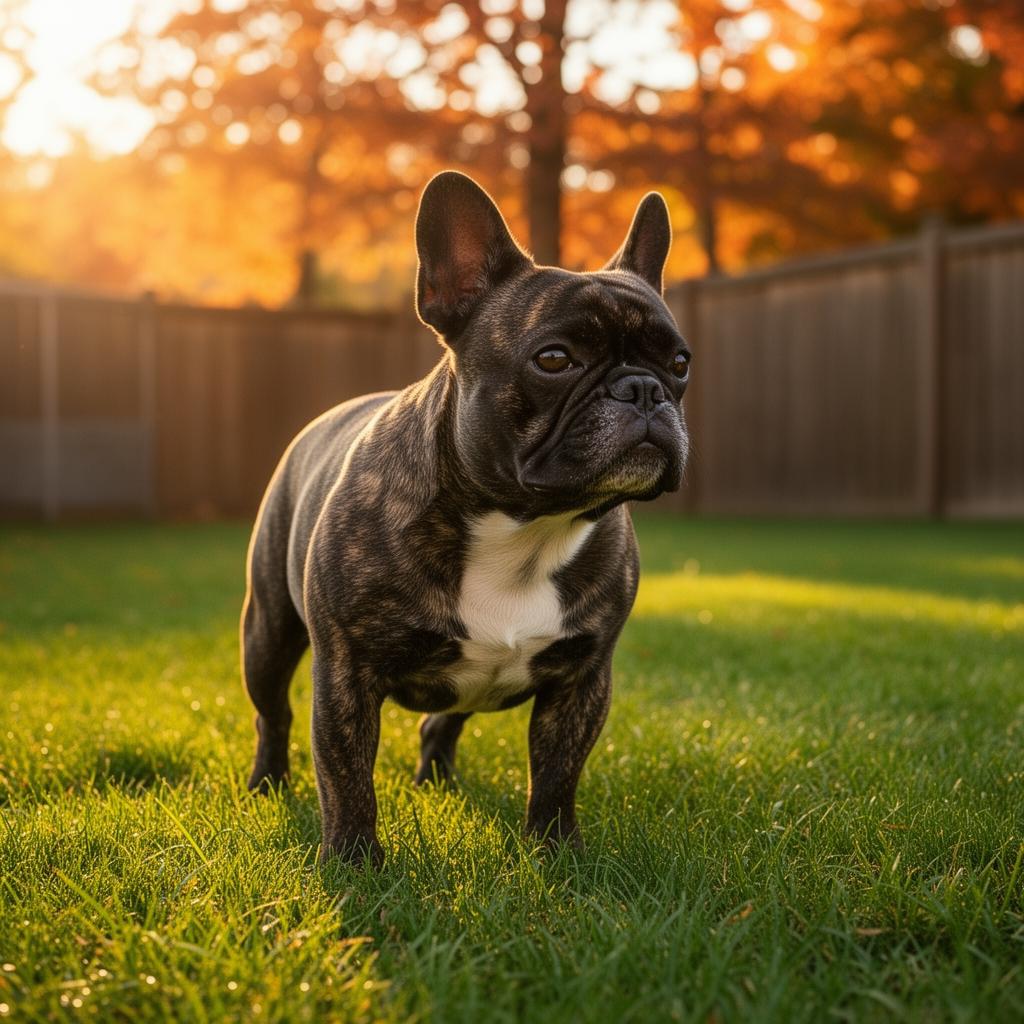 French Bulldog at a veterinary checkup in Texas