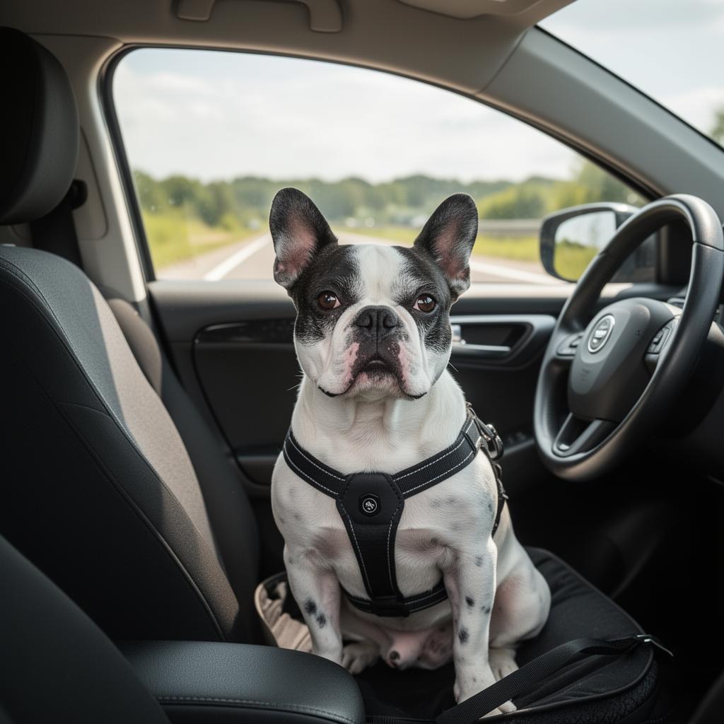 French Bulldog at a veterinary checkup in Nevada